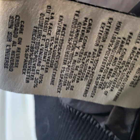 New Levi Strauss black Faux leather Jacket Women's. Size S - Picture 6 of 10